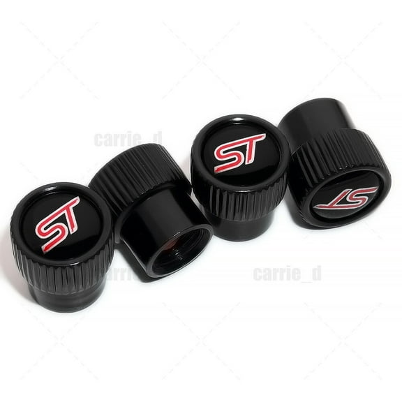 4pcs Universal Fit ST Car Wheels Tire Air Valve Caps Stem Dust Cover Sport Gift