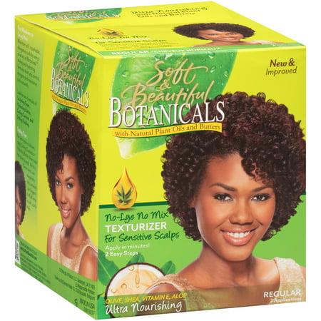 Soft & Beautiful Botanicals Regular No-Lye No Mix Texturizer for Sensitive Scalps (Best Perm For Fine Colored Hair)