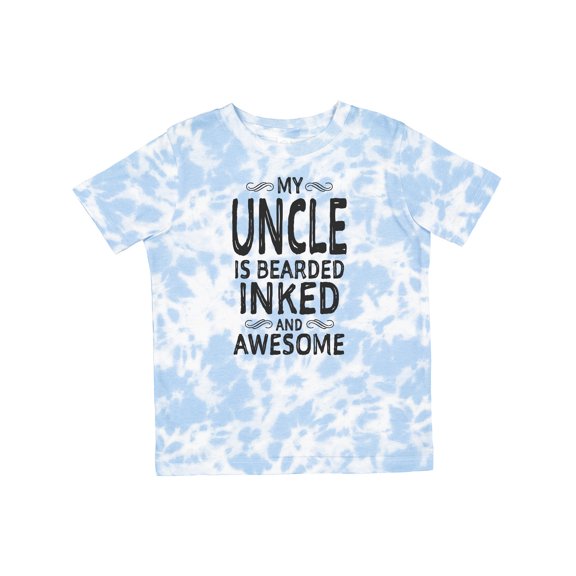 Inktastic My Uncle is Bearded Inked and Awesome Boys or Girls Toddler T-Shirt
