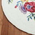 thumbnail image 3 of Safavieh Chelsea Ainsley Floral Area Rug, Ivory/Rose, 4' x 6' Oval, 3 of 11