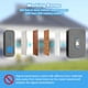thumbnail image 3 of Timbre inalámbrico portátil e impermeable, alcance de 300 m, IP55, para puerta de entrada exterior, con receptor enchufable., 3 of 5