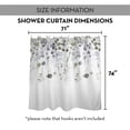 thumbnail image 7 of Creative Products Green Violet Falling Branches 71x74 Shower Curtain, 7 of 7