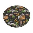 thumbnail image 1 of Balery Farm Animals 2 Fundas de asiento para taburete de bar redondo de tela de terciopelo ajustables que protegen de arañazos y manchas para sillas de 14 a 17 pulgadas.-12 inch, 1 of 7