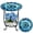 Mandala Style, variant on 18" Round Mosaic Side Table, Decorative Ceramic Tile Accent Table for Indoor & Outdoor, Spacious End Table & Coffee Table for Living Room, Patio, Porch, Balcony & Garden (Heavy-Duty Metal Base)