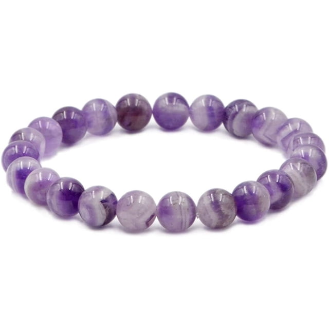 Pulsera elástica con cuentas redondas de piedras preciosas naturales, Reiki curativo, 12mm