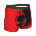 thumbnail image 3 of Balery Minimalist Skull Red Men's Boxer Briefs, Soft and Breathable Cotton Underwear with nylon Waistband-Large, 3 of 9
