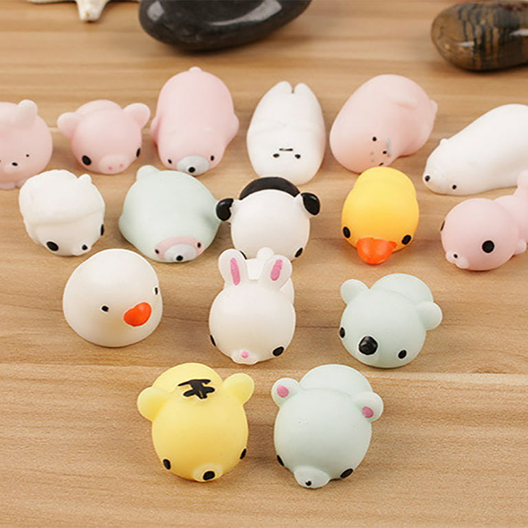  Outee 16 Pcs Mochi Animals Toys Lovely Mochi Cat Stress Relief  Toys Mochi Animals Toys Mini Animals Cat Easter Gifts : Toys & Games