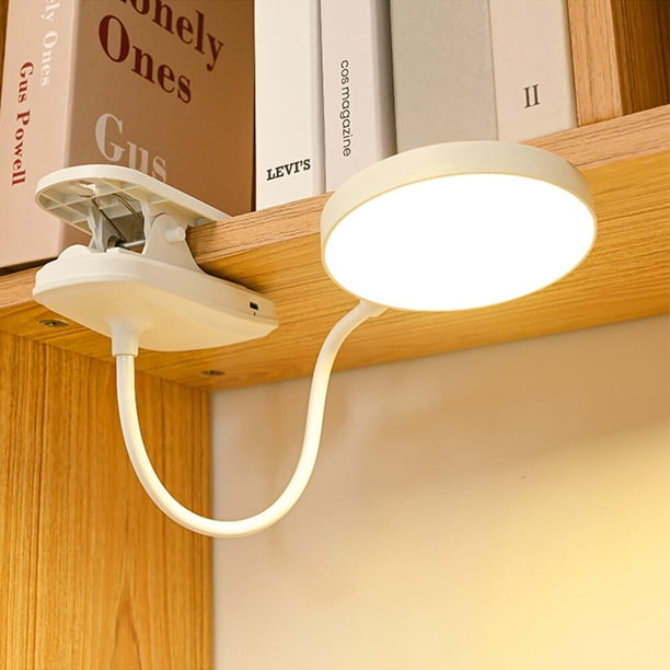 RV Lámpara de mesa Lámpara de mesa con carga USB con sujeción para cama, lectura de libros, lámpara de noche, lámpara de mesa LED, 3 modos de atenuación, protección ocular DC5V Sailing Electrónica