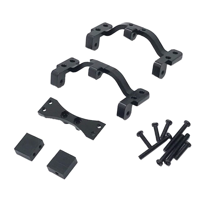 Support de Tige de Fixation Axe Servo pour Pièces de Rechange Crawler WPL C14 Noir