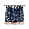 thumbnail image 2 of Christmas Oven Skirt Curtain, Kitchen Stove Skirt Cover with Tie Top, Rustic Xmas Botanical Decorative Cabinet Cover Dishwasher Curtain for Farmhouse Decor, 2 of 5