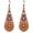 Brown Orange, variant on Handmade Bohemian Tribal Retro Copper Crystal Teardrop Dangle Drop Earrings National Style Geometry Colorful Enamel Flower Hook Earrings for Women
