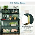thumbnail image 3 of MAYEERTY 65'' Farmhouse Wooden Potting Bench Table with Shelves & Side Hook, Outdoor Garden Workstation, 3 of 9