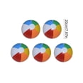 thumbnail image 3 of Inflatable Beach Balls 5 Pack PVC Multicolor Pool Party Summer Water Games Outdoor, 3 of 6