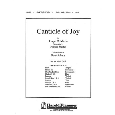 Shawnee Press Canticle of Joy Score & Parts composed by Joseph M. Martin
