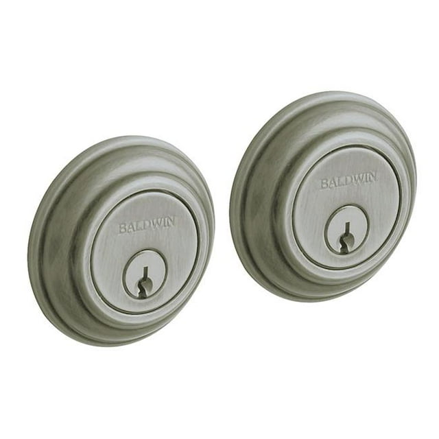 Baldwin 8232151 Pêne Dormant Traditionnel - Nickel Antique