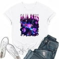 thumbnail image 1 of Nvse-KPop Demon Hunters Team T-Shirt – Unisex Short Sleeve Cartoon Graphic Tee for K-Pop and Movie Fans#White 2XL, 1 of 4