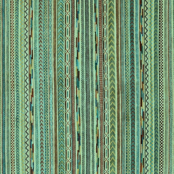 Ahgly Company Indoor Square Abstract Light Blue Modern Area Rugs, 4' Square