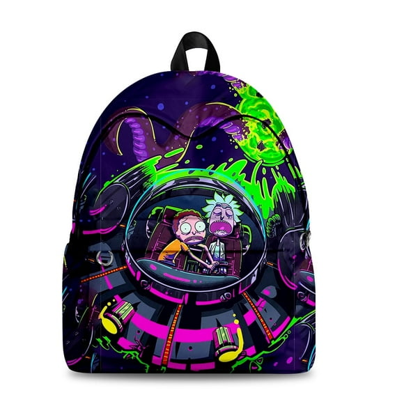 Rick and Morty Merch Fabric One Shoulder Keychain Backpack Printed Student School Bag Mini bags