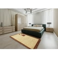 thumbnail image 4 of Ahgly Company Tapis d'Intérieur Carré Abstrait Chocolat Brun Uni, 5 Pieds Carré, 4 of 6