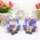 thumbnail image 5 of Hay un vídeo de adornos de resina pareja de lavanda conejo patas colgantes muñeca lindos adornos de escritorio para el hogar-9781 ANGGREK Otros, 5 of 8