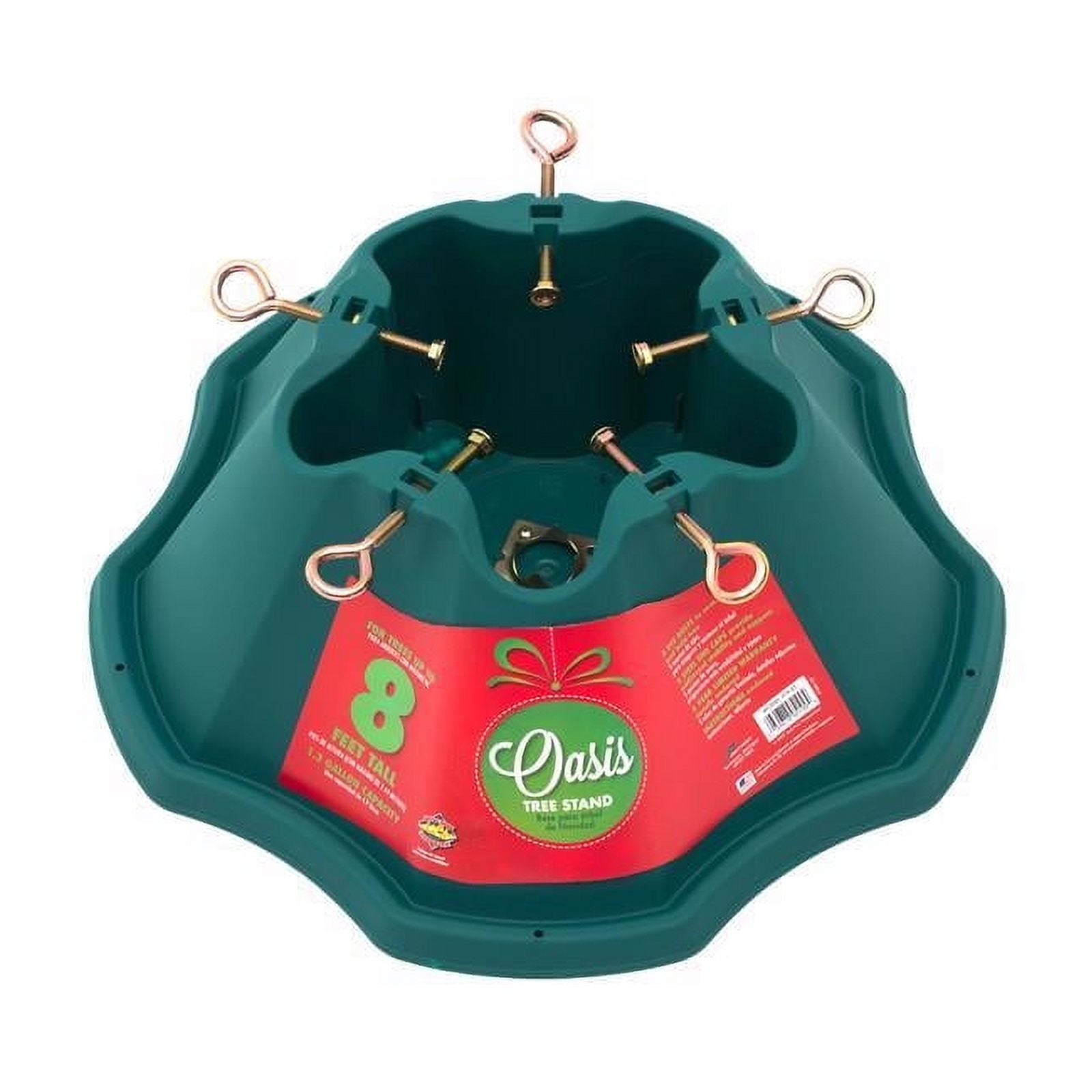 Jack-Post Oasis 519-ST Christmas Tree Stand, Green Plastic, Holds