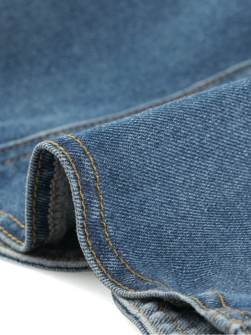 Allegra K Jeansjack voor dames, lichte overgangsjas, revers, korte Allegra K Jeansjack voor dames, lichte overgangsjas, revers, korte