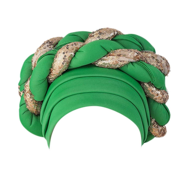 JFGHDG Head Wraps for Women,African Head Wraps,Turban,Silk  display picture 1