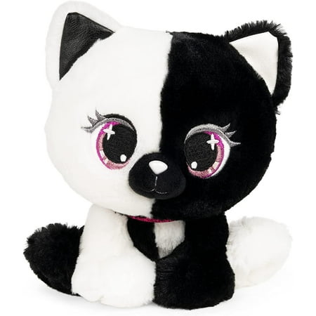 GUND P.Lushes Designer Fashion Pets Lady Luna Cat Premium Stuffed Animal Soft Plush, Black and White, 6