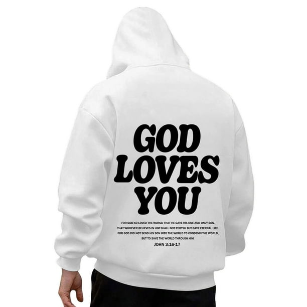 WILLBEST Sudaderas Deportivas para Hombre, Camisetas Informales De Manga Larga con Gráficos, Sudaderas con Capucha, Jerséis para Mujer XGrande