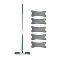thumbnail image 4 of Trapeador de piso de madera dura de microfibra, con 5 almohadillas de reemplazo de trapeador de microfibra, trapeador plano de lavado a mano libre, pa, 4 of 9