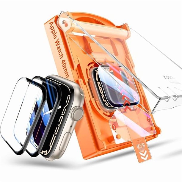 wonima02 2Pack for Apple Watch Screen Protector 45mm 41mm 44mm 40mm 49mm Accessories, Protective Soft Film with Installation Kit, for iWatch Series 9 8 7 6 5 4 SE SE 2nd Generation Ultra Ultra 2