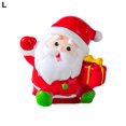 thumbnail image 3 of YAOMOBB Long-lasting Christmas Ornament Add Holiday Cheer with 2Pcs Christmas Bear Ornament Mini Cartoon Santa Claus Snowman Tree Gift Box Solid Resin Desktop Decorations, 3 of 7