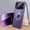 Purple, variant on Glass Case for iPhone 12 Pro, 360 Degree Full-Body Double-sided Protection Compatible with Magsafe Magnetic Adsorption Tempered Glass for Women Men Shockproof Cover,black