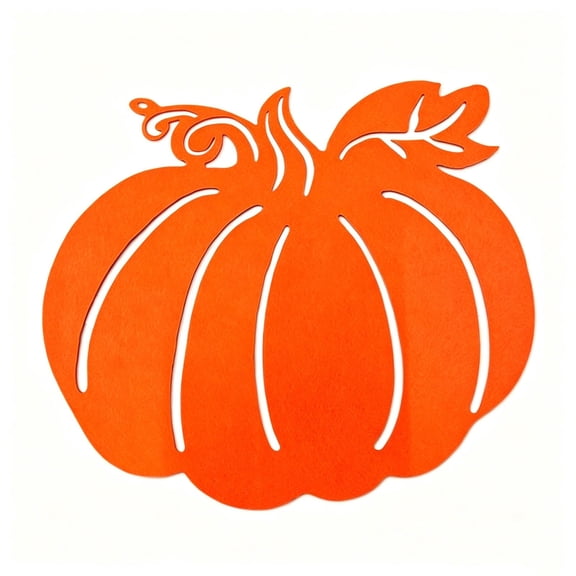Fall Pumpkin Placemat, Thanksgiving Harvest Pumpkin Placemats for Autumn Home Dining Room Party Decor