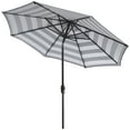 thumbnail image 6 of SAFAVIEH Outdoor Collection Iris Fashion Line 9-Foot Tilt Umbrella Black / White, 6 of 7