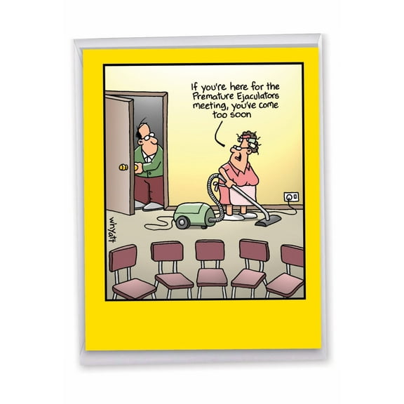 1 Large Funny Birthday Greeting Card (8.5 x 11 Inch) - Too Soon J8318BDG