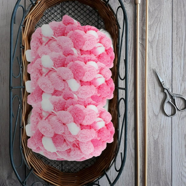 YSNOOWE Hilo De Lana Para Tejer A Mano Color Rosa Ideal Para Proyectos DIY Y Manualidades