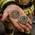thumbnail image 1 of shyuyusa Fire Service Honor Commemorative Token, Embossed Metal Craft Coin, Matte Texture Keepsake for Memory Preservation, Desktop Art Decoration, 1 of 9