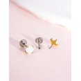 thumbnail image 5 of Limerencia G23 Hypoallergenic 18g Flat Back Stud Earrings | F136 Implant Grade Titanium Press Fit Threadless Push Pop in Cartilage Helix Labret Lip Monroe Tragus Piercing Studs, 5 of 5
