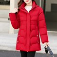 thumbnail image 7 of Womens Winter Long Coat Thickened Parka Down Quilted Puffer Windproof Mid Length Jacket Outwear with Pockets, 7 of 7