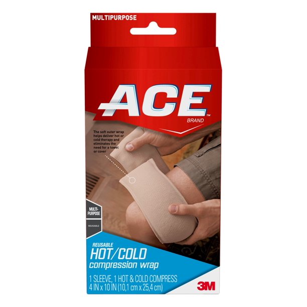 ACE Reusable Hot/Cold Compress Wrap, Helps Relieve Pain caused by