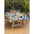 thumbnail image 4 of 54x80 Inch Outdoor Tablecloth with Umbrella Hole Zipper Rectangle Lemon Rectangular Tablecloths Outside Waterproof Fruit Leaf Branch Summer Spring Pastoral Patio Table Cloth Cover for Picnic Party, 4 of 8