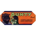 thumbnail image 3 of Anonymous 18x10 Black Modern Framed Museum Art Print Titled - Aunty Brand Citrus Label (1930-1950), 3 of 5