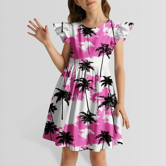 Kids Girl Dresses Floral Dresses For Girls Birthday Dresses For Girls Girls Fancy Dress Girls Summer Clothes 9-10 Years Cute Girl Clothing