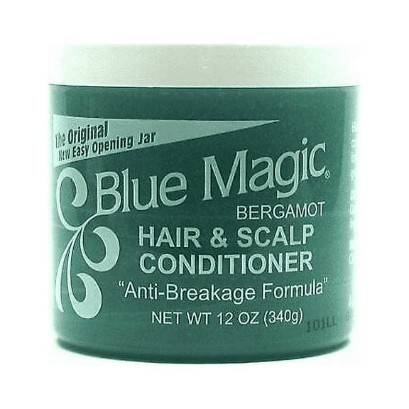 Blue Magic Bergamot Hair & Scalp Conditioner Anti-Breakage Formula, 12 oz, 2-Pack