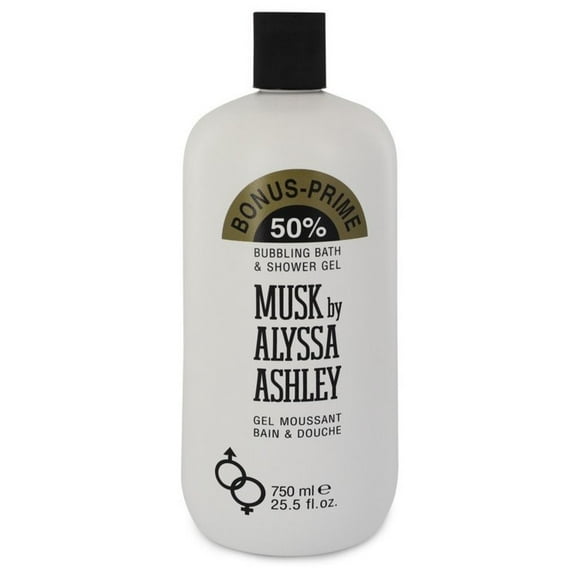 Alyssa Ashley awaly25sg Musk 25.5 oz Bubbling Bath & Shower Gel for Women