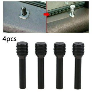 Auto Interior Front Door Lock Pins Knobs Covers Caps Button Accessories  Silver