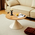 thumbnail image 7 of unbrand Nesting Coffee Table Set of 2 Coffee Table Sets with Carbon Steel Base Round Coffee Tables for Living Room, Bedroom, Office, 7 of 7