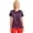 Digital Wavelength, variant on Infinity Scrubs Top For Women Round Print Neck CK609