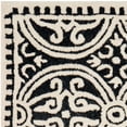 thumbnail image 4 of SAFAVIEH Cambridge Leslie Geometric Wool Runner Rug, Black/Ivory, 2'6" x 12', 4 of 5
